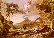 Gaspard Dughet Landscape with St.Augustine and the Mystery of the Trinity USA oil painting artist